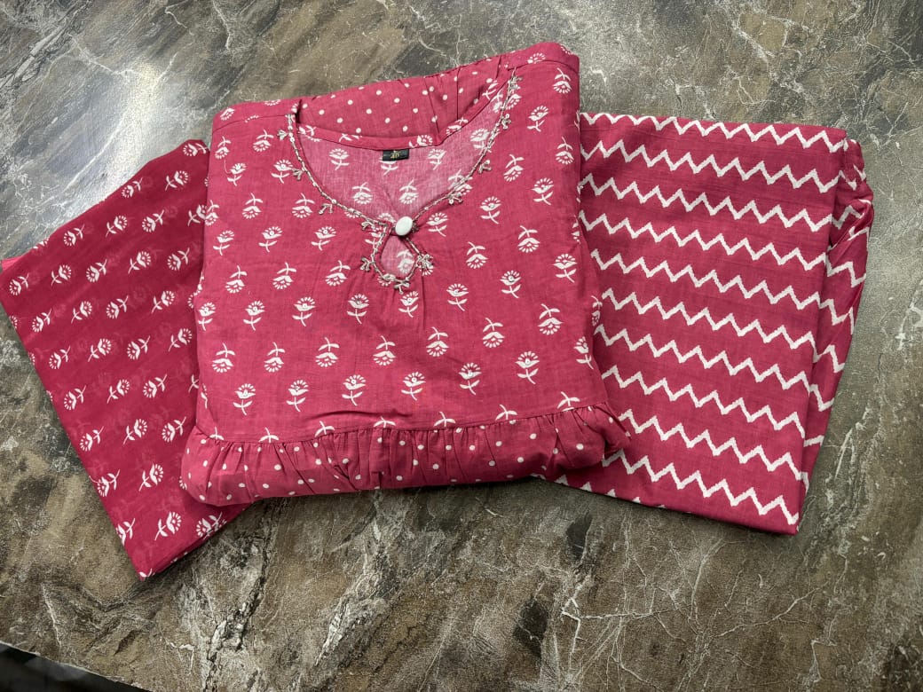Keshav Heavy Cotton Wholesale Kurti With Bottom Dupatta Suppliers In Mumbai